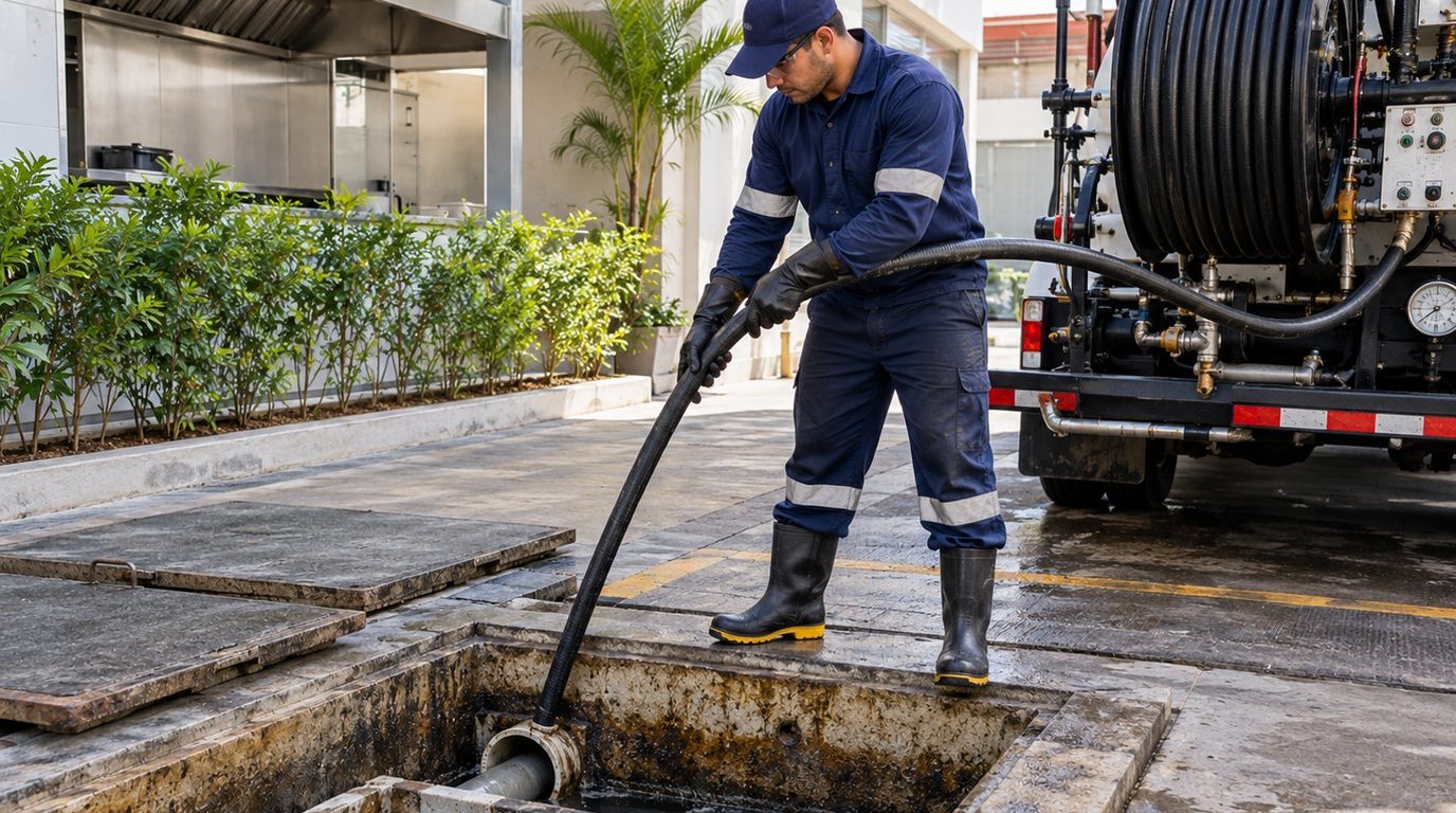 Hidrojateamento de Caixa de Gordura em Campo Grande‑MS