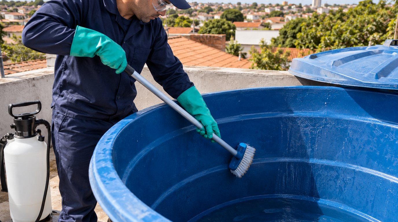 Higienização e Desinfecção da Caixa d'Água em Campo Grande‑MS