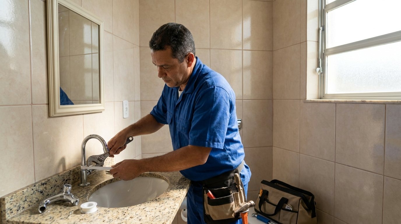 Instalação Hidráulica no Banheiro em Campo Grande‑MS