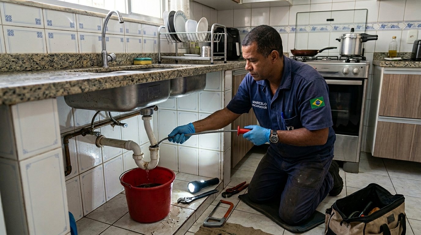 Ligação da Pia da Cozinha em Campo Grande‑MS